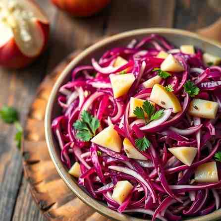 German Red Cabbage Salad - Make Rotkohl